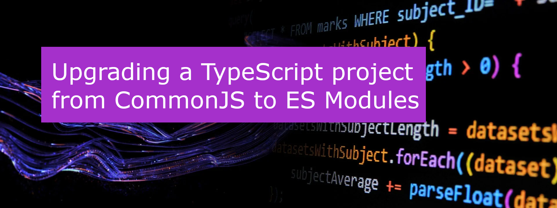 Converting a TypeScript project from CommonJS to ESM