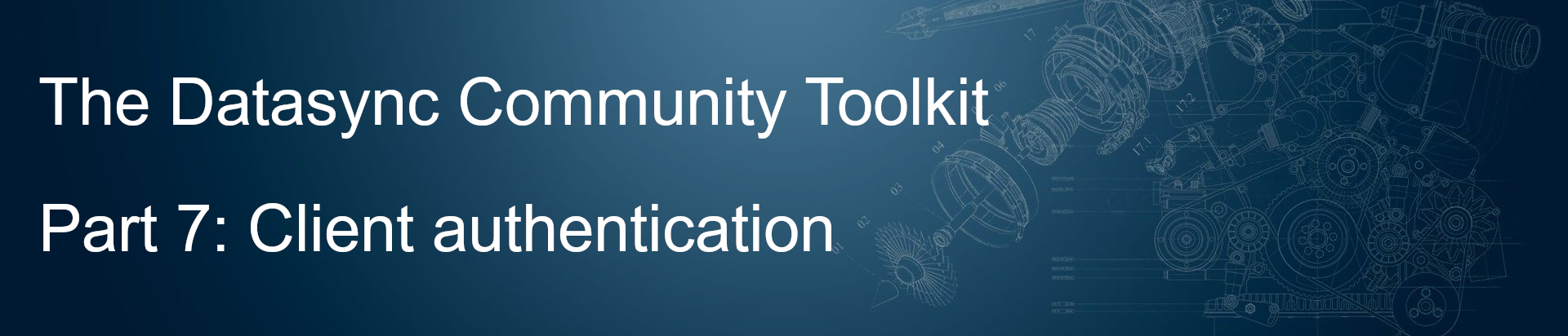 The Datasync Community Toolkit - Day 7: Client authentication